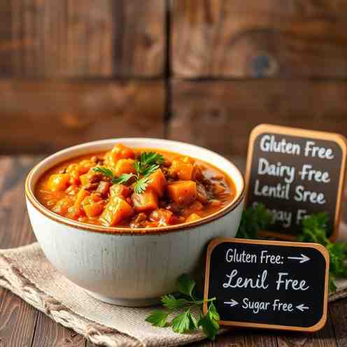 Fiber-Rich Sweet Potato Lentil Stew | GF, DF, SF Recipes